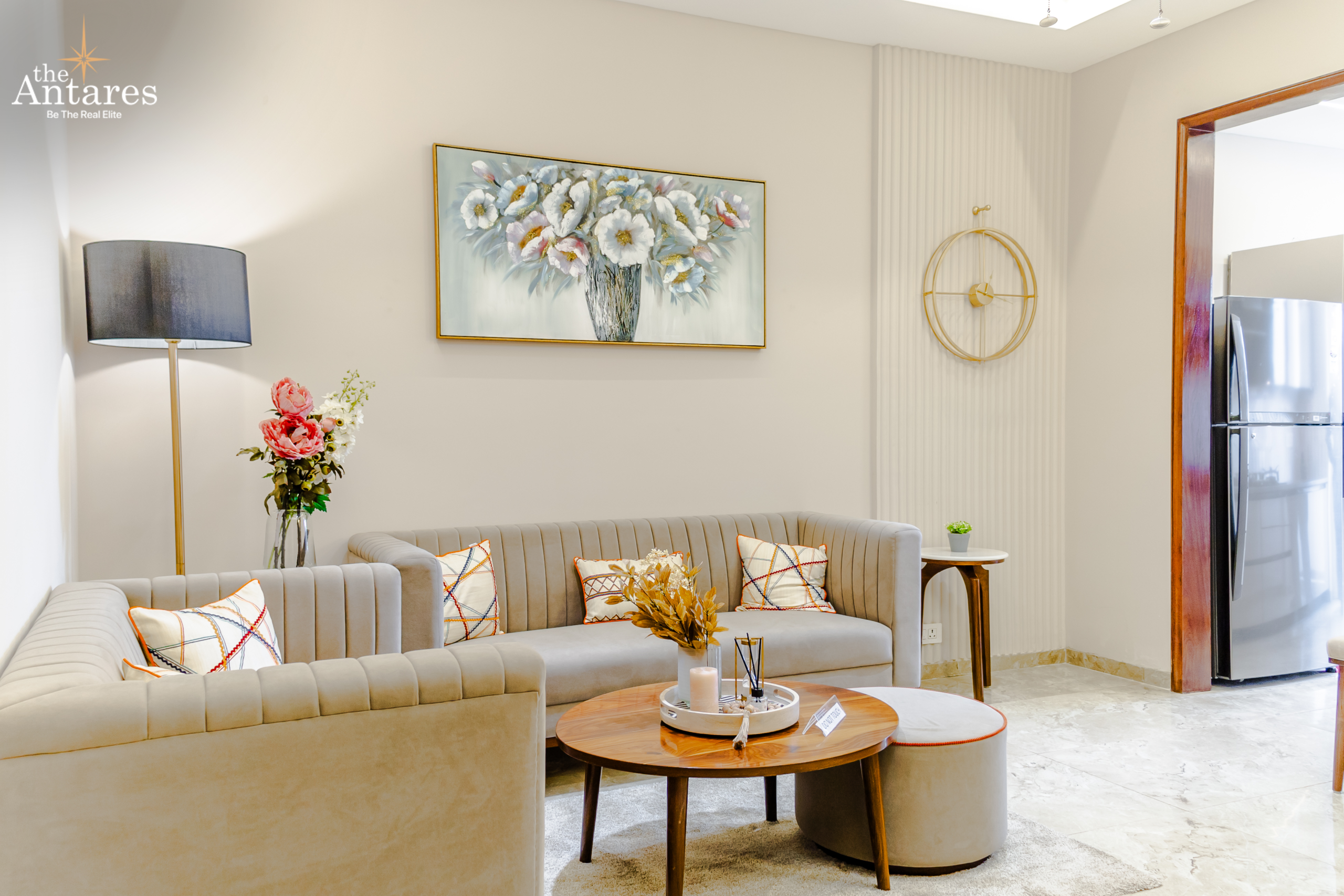 ANTARES expansive living and dining room